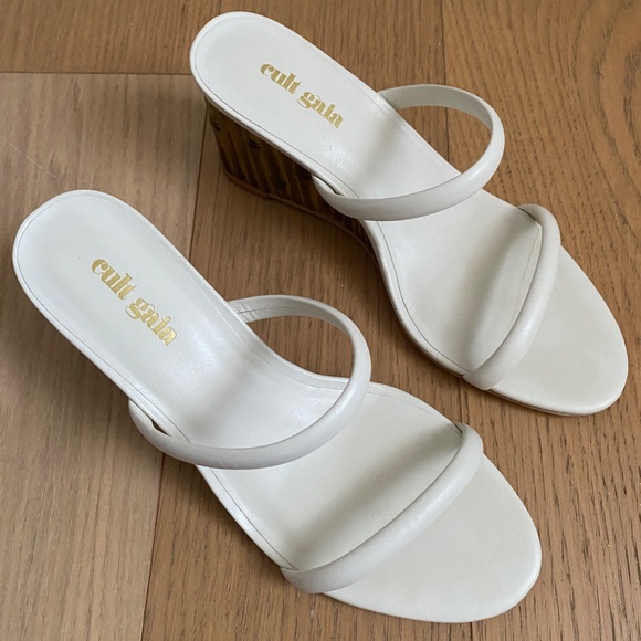 Cult Gaia Bamboo Wedge Sandals (EUC) - Picture 6 of 6
